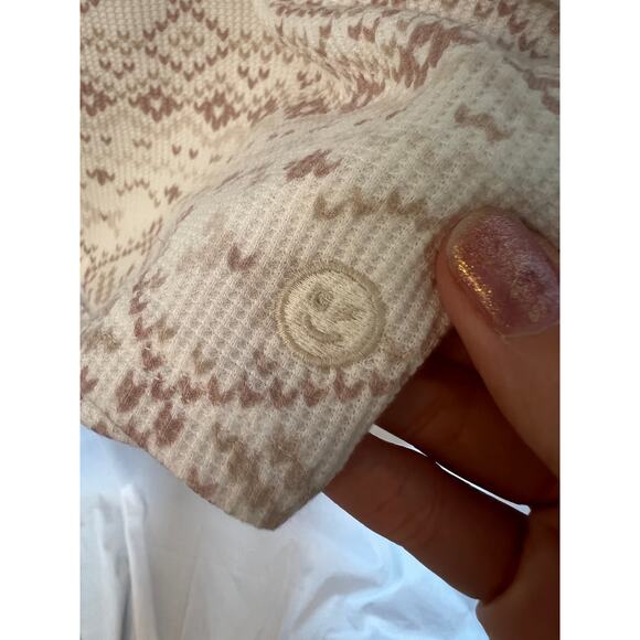 Gilly Hicks XXL Long Sleeve Fair‎ Isle Thermal Cropped Top - Picture 9 of 11